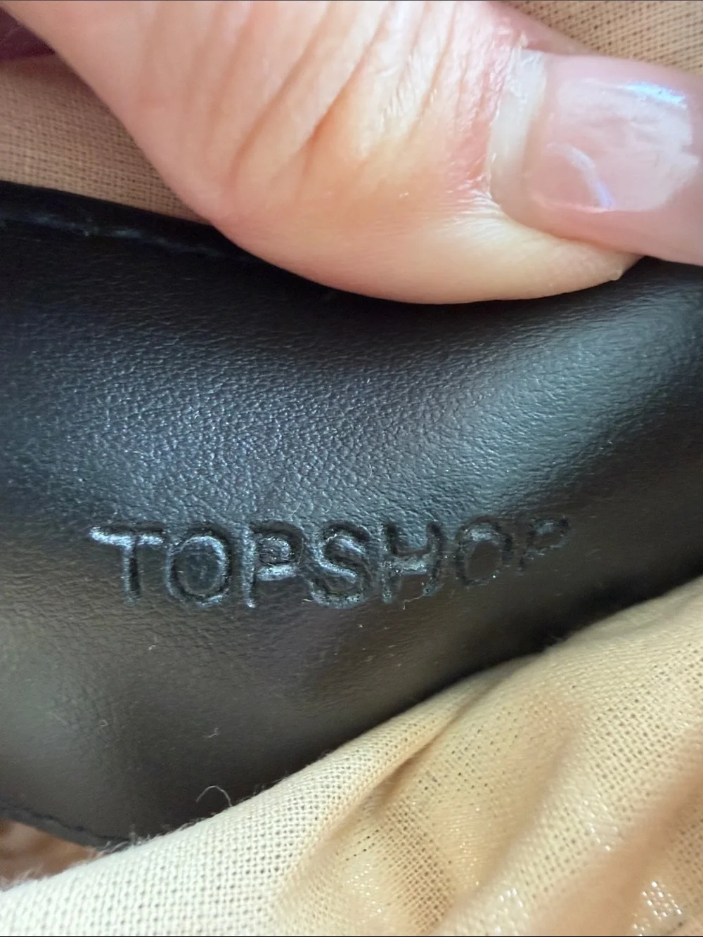 Topshop bag beaded Beaded Crossbody Bag in Cream and Black